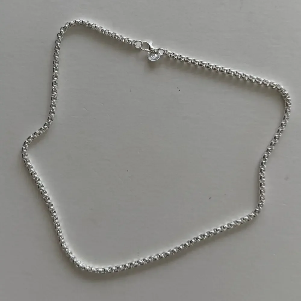 Y2K Silver 925 unique link Necklace